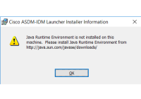 Java Runtime Environment is not installed on this machine