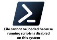 Powershell cannot be loaded because running scripts