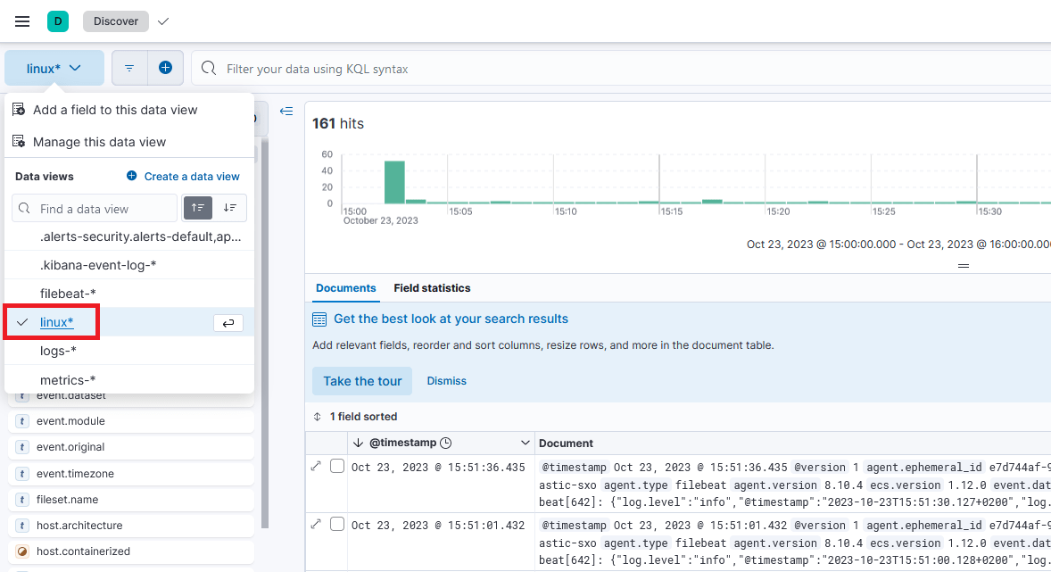 Elastic - vytvoření filtru pro určité logy (logstash)