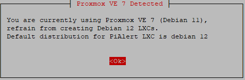 Proxmox - Instalace PiAlert