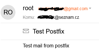 Konfigurace Postfix Gmail App Password