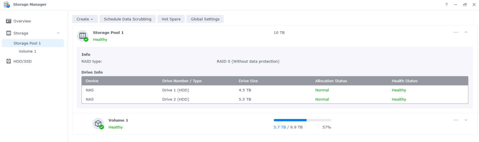 nas storage manager