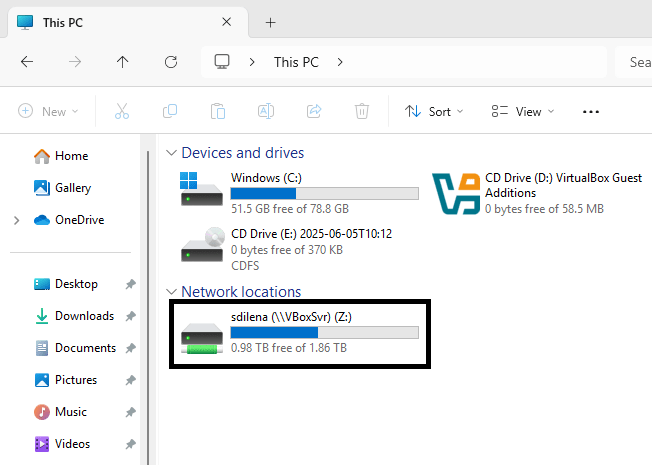 shared folder