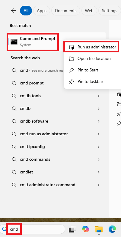 cmd příkazový řádek