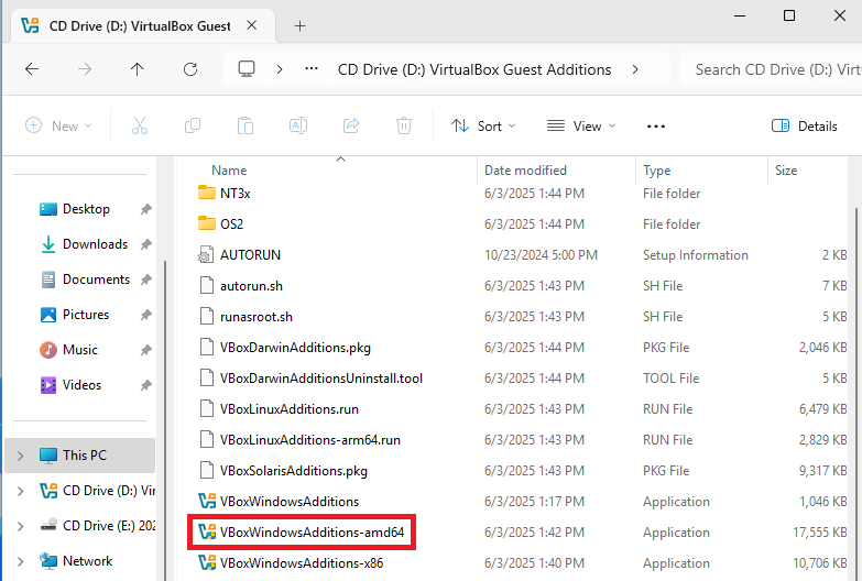 VirtualBox - Windows Fix Screen Size