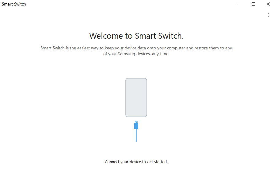 Samsung Smart Switch - connect