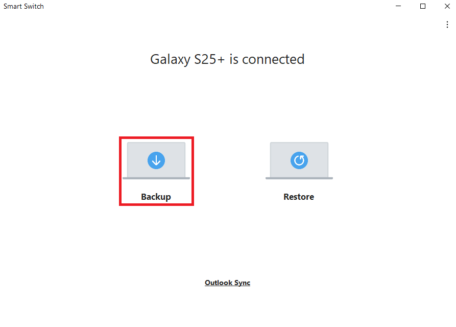 Samsung Smart Switch - Záloha