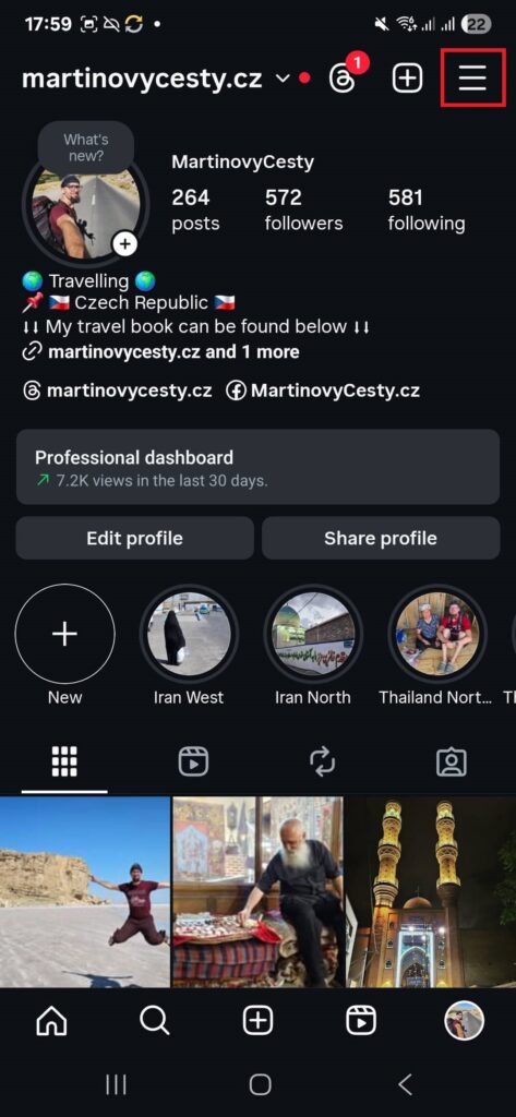 IG profile