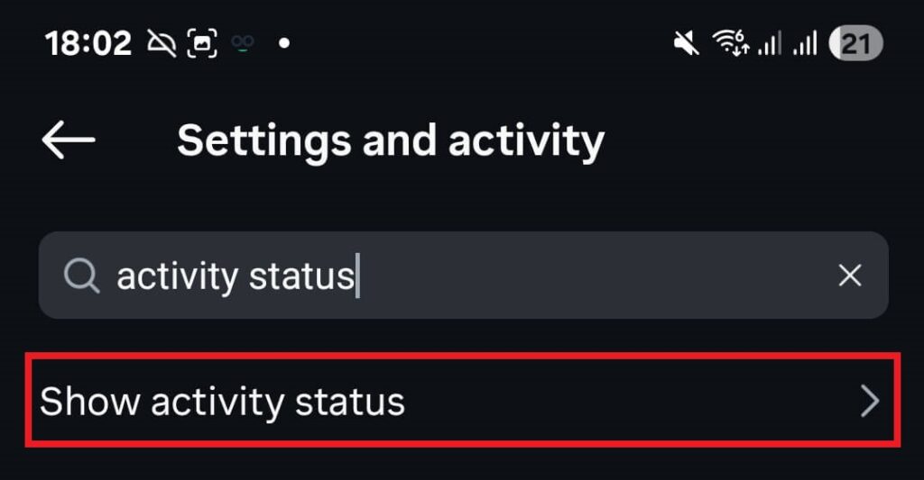 Turn off your Instagram Activity Status
