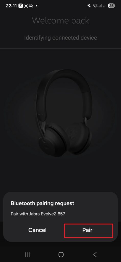jabra bluetooth pair
