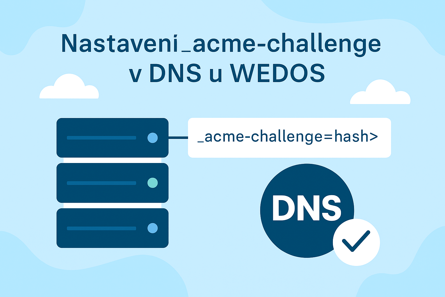 Nastavení _acme-challenge v DNS u WEDOS