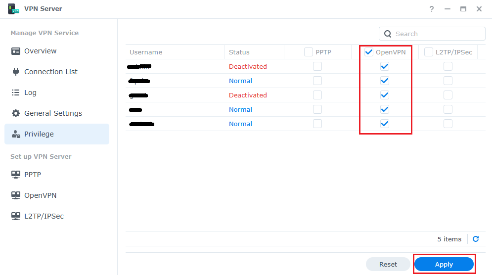 OpenVPN Server Setup on Synology DSM 7 OpenVPN Server Setup on Synology DSM 7